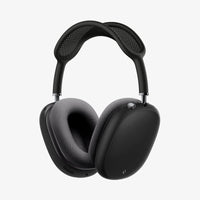 ASD02811 - AirPods Max Case Silicone Fit in black showing the back, side and bottom